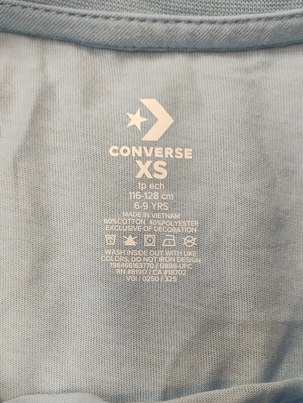 Converse | Kids Light Blue Chuck Taylor All Star Graphic Tee